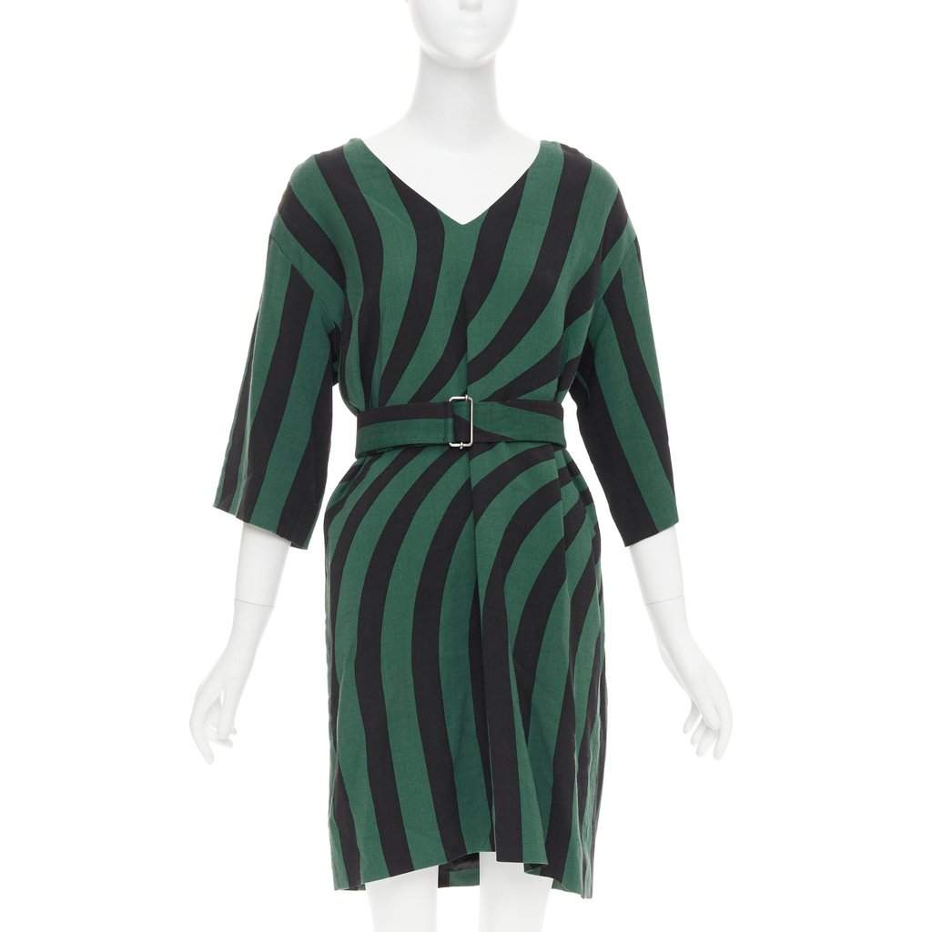 Dries Van Noten Green Viscose Dress Green Viscose Very good condition - Front View