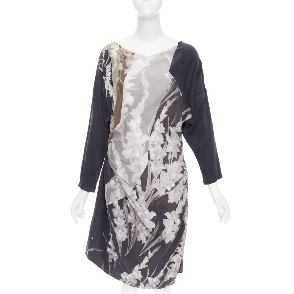 Dries Van Noten Black Silk Dress Black Silk Very good condition - Front View