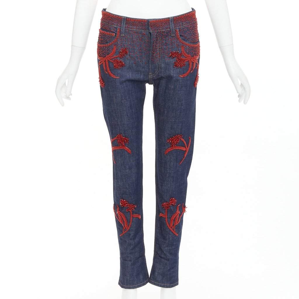 Prada Blue Cotton Jeans Blue Cotton Very good condition - Front View