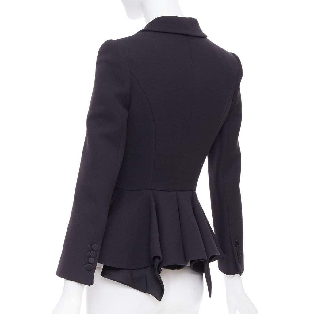 Alexander McQueen Black Wool Jacket Black Wool Very good condition - Front View