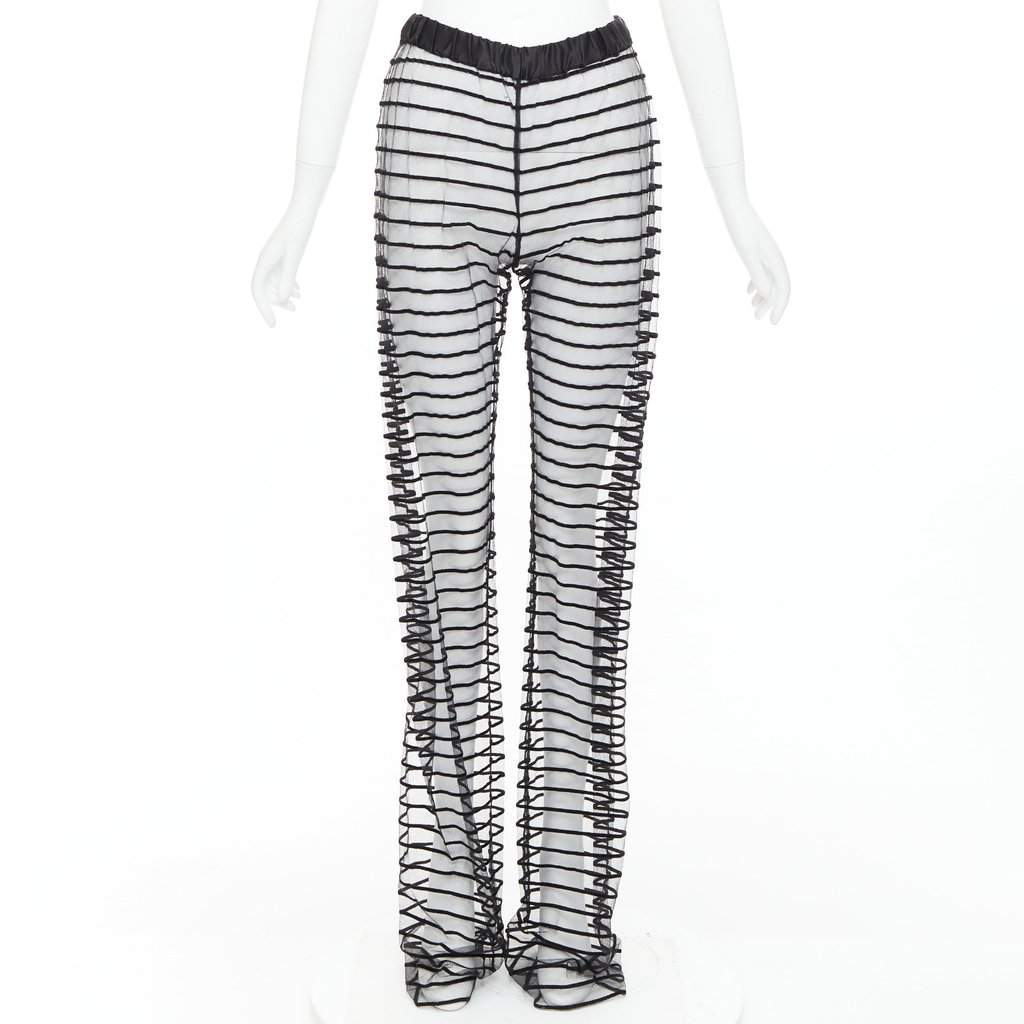 Dries Van Noten Black Polyamide Trouser Black Polyamide Never worn, with tag - Front View