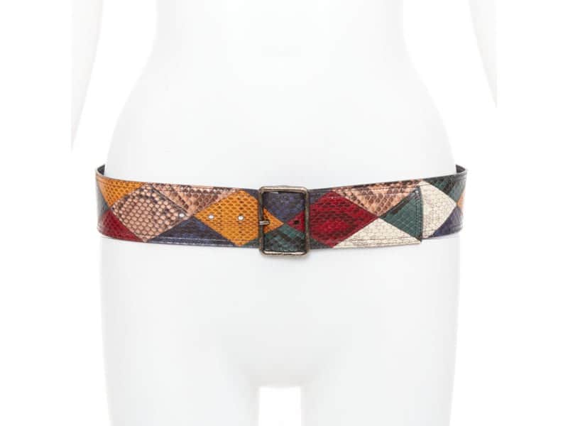 Saint Laurent MultiColor Leather Belt MultiColor Leather Very good condition - Front View