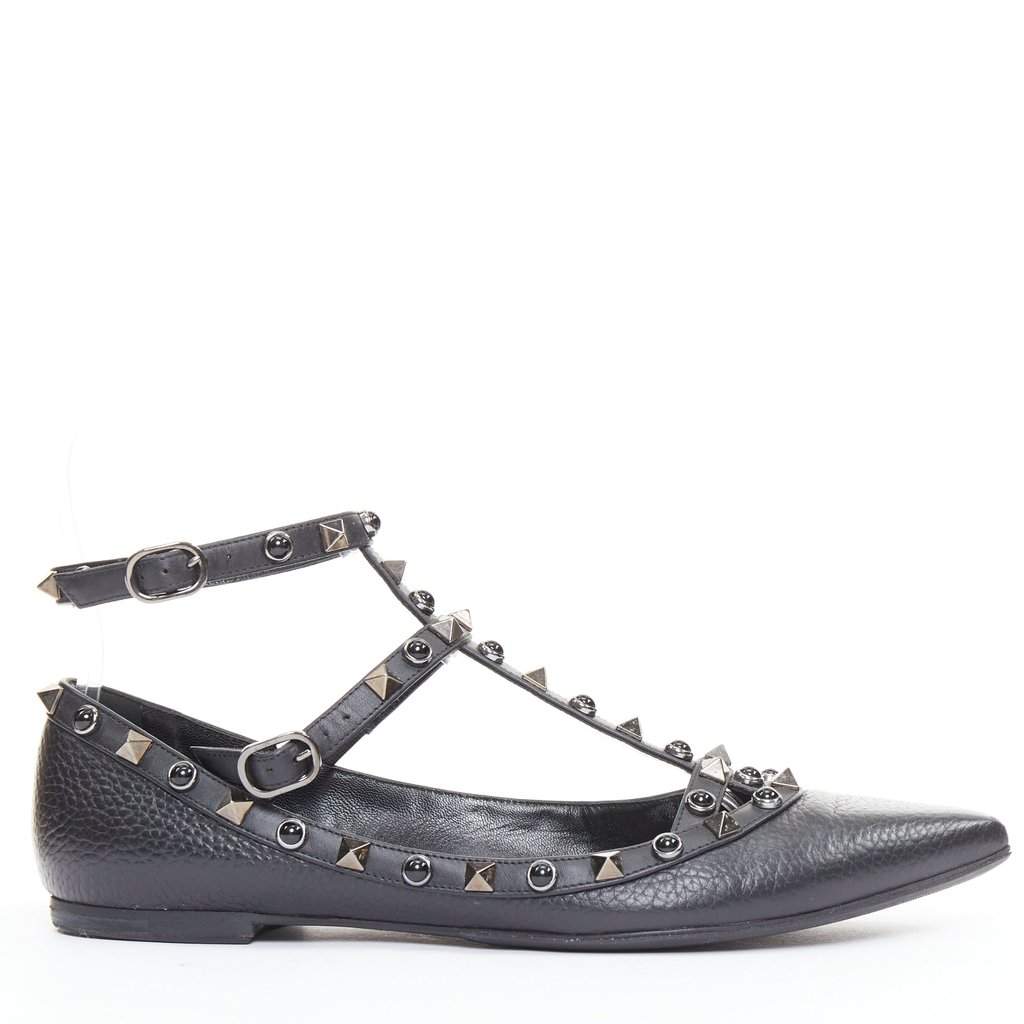 Valentino Rockstud Black Leather Good condition - Front View
