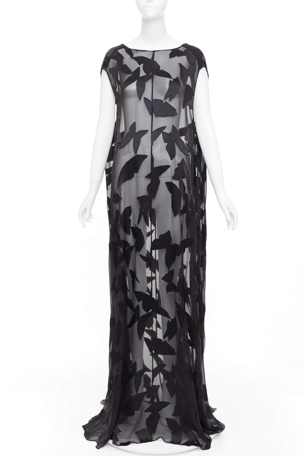 Saint Laurent Black Viscose Dress Black Viscose Never worn, with tag - Front View