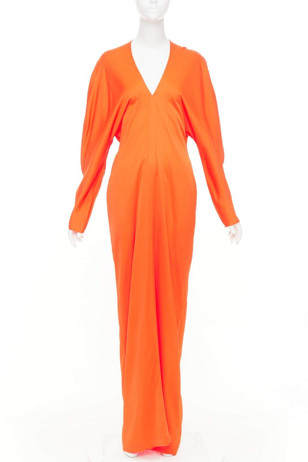 Salvatore Ferragamo Orange Viscose Dress Orange Viscose Never worn, with tag - Front View