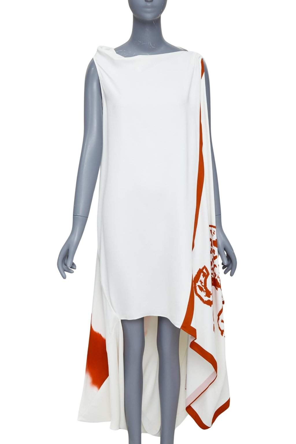 Salvatore Ferragamo Ecru Viscose Dress Ecru Viscose Never worn, with tag - Front View
