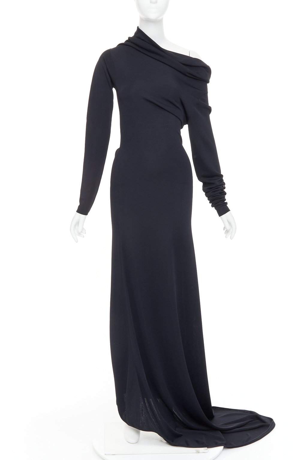 Salvatore Ferragamo Black Viscose Dress Black Viscose Never worn, with tag - Front View