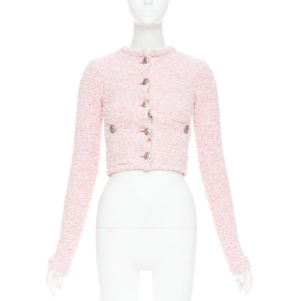 Balenciaga Pink Cotton Jacket Pink Cotton Never worn, with tag - Front View