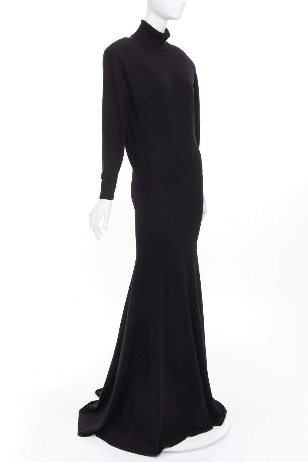 Saint Laurent 724450 YALL2 1000 Black Cashmere Never worn, with tag - Front View
