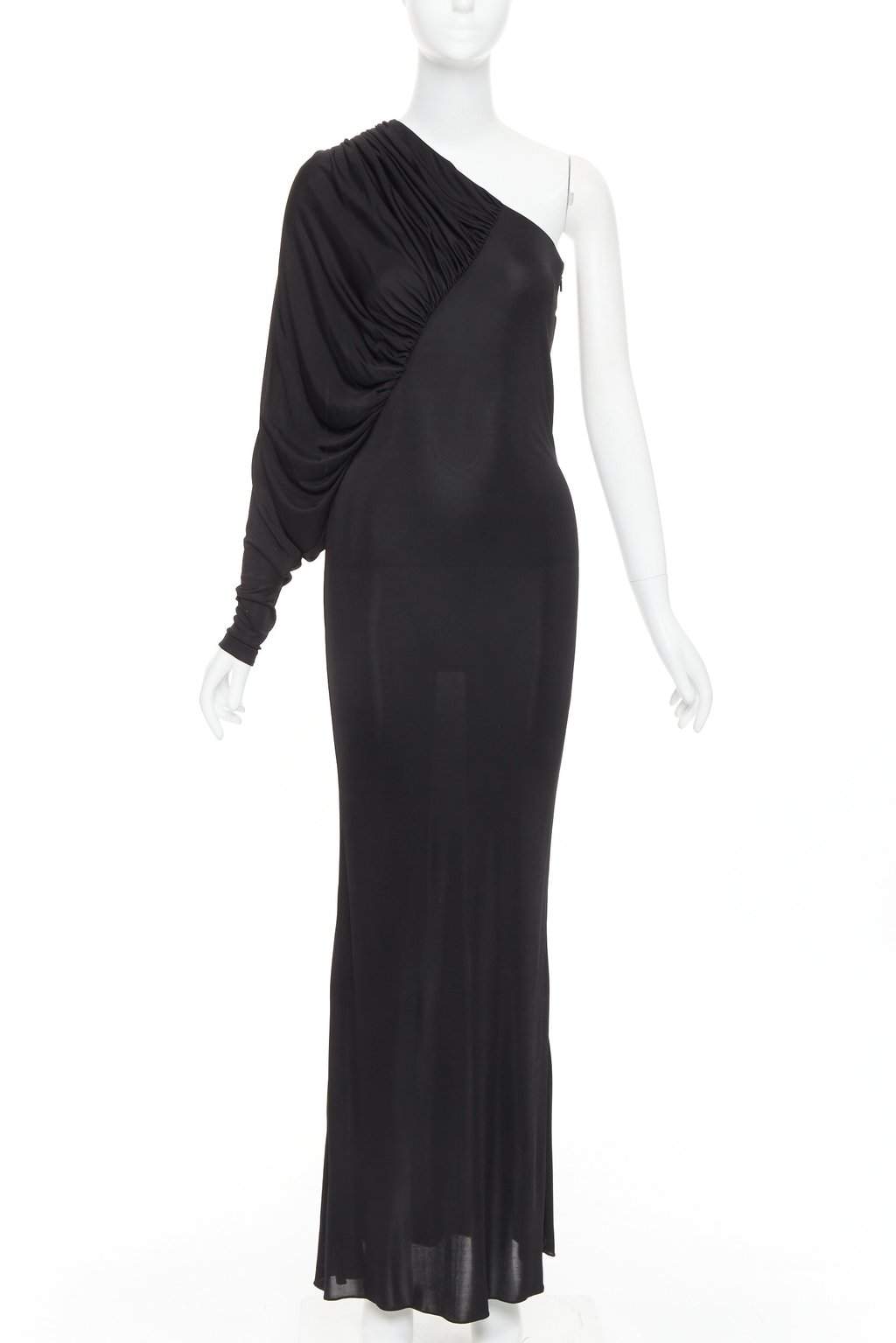Saint Laurent 736714 Y7F98 1000 Black Viscose Never worn, with tag - Front View