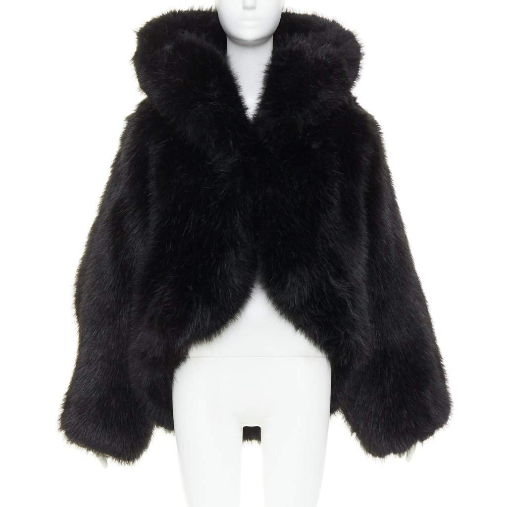 Alexandre Vauthier Black Coat Black Very good condition - Front View