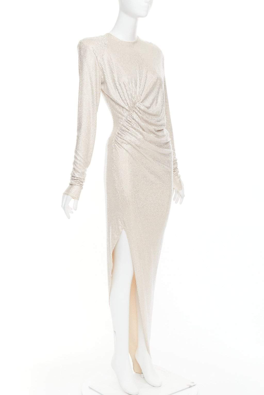 Alexandre Vauthier Beige Viscose Dress Beige Viscose Very good condition - Front View