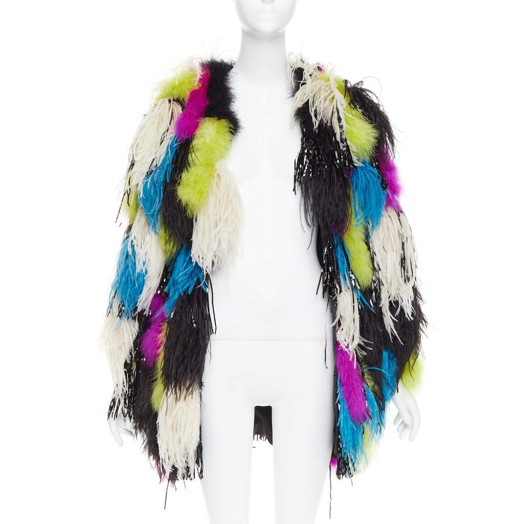 Alexandre Vauthier MultiColor Fur Coat MultiColor Fur Very good condition - Front View