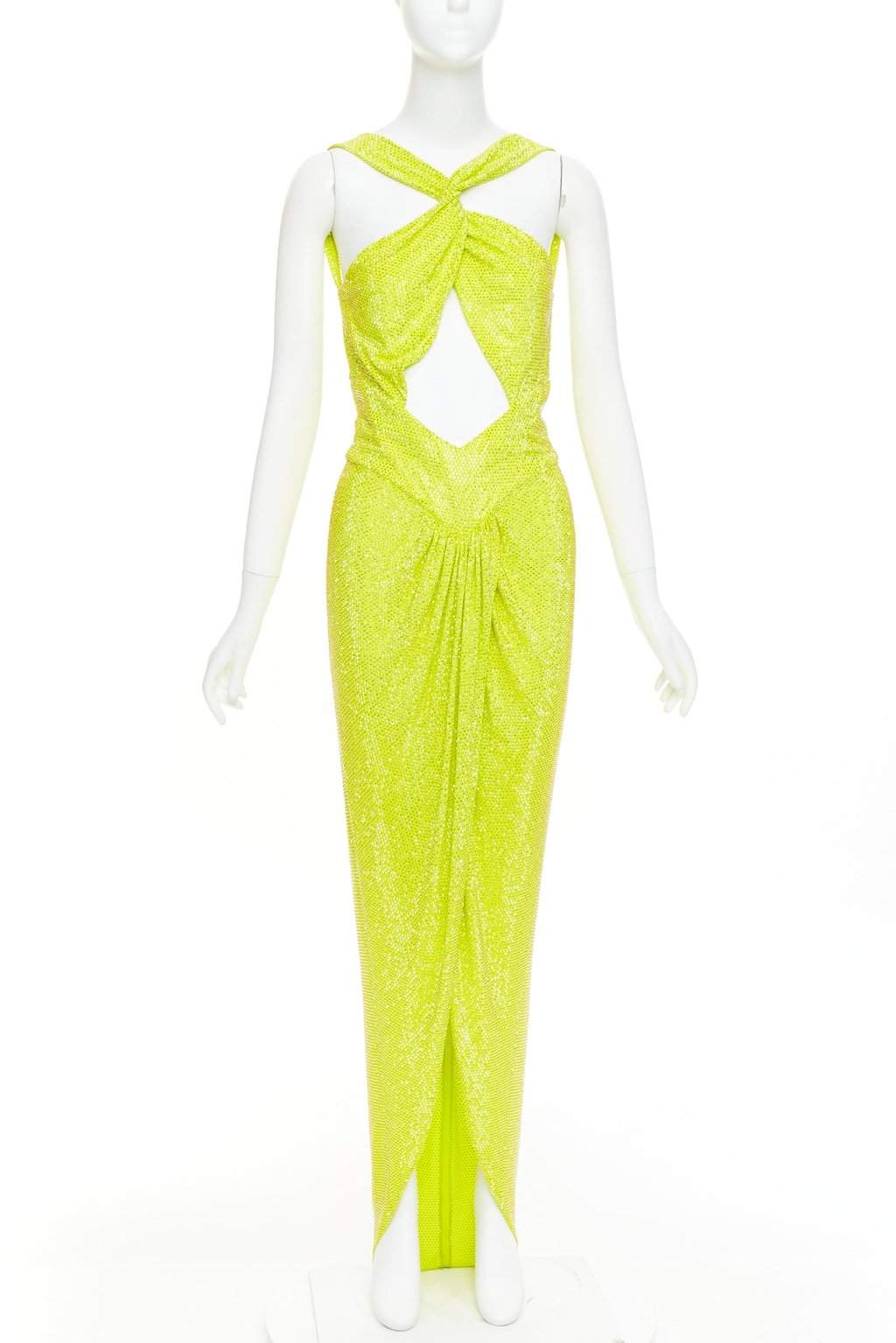 Alexandre Vauthier Yellow Viscose Dress Yellow Viscose Good condition - Front View