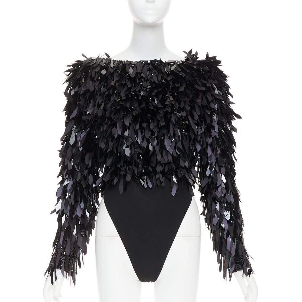 Alexandre Vauthier Black Polyester Top Black Polyester Very good condition - Front View