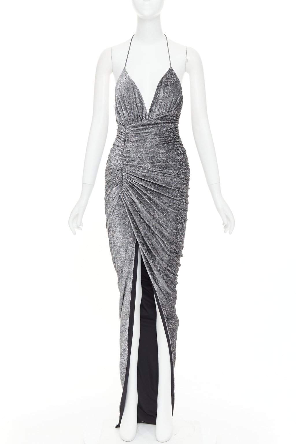 Alexandre Vauthier Silver Dress Silver Fair condition - Front View