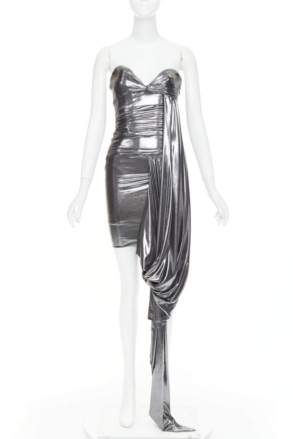Alexandre Vauthier Silver Dress Silver Very good condition - Front View