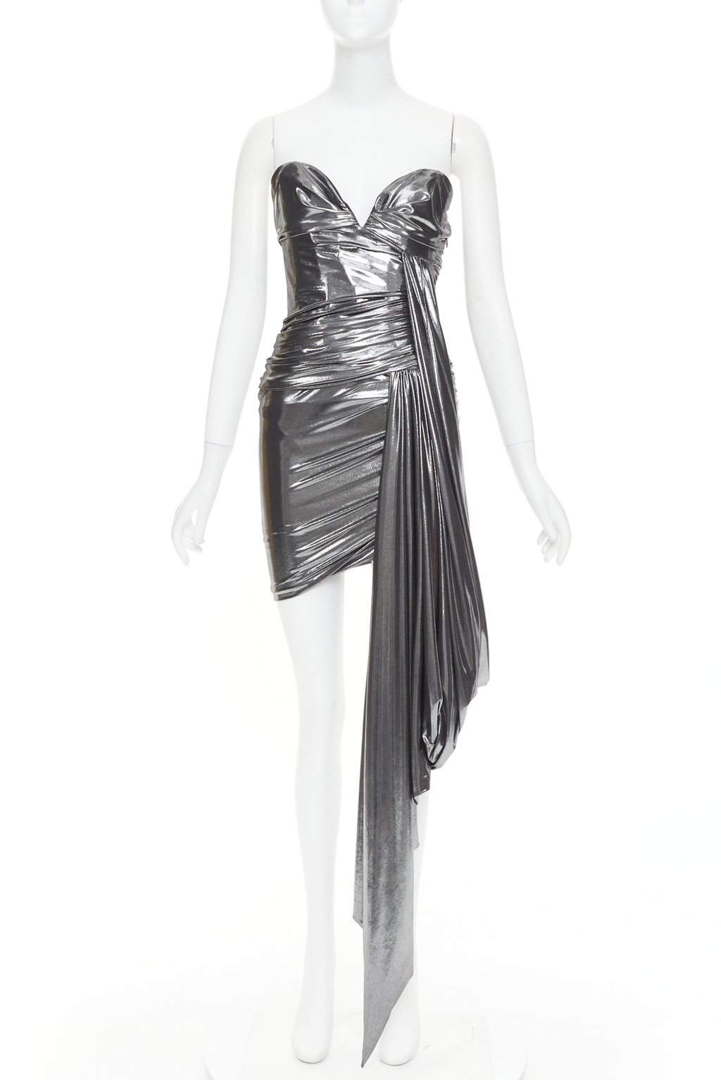 Alexandre Vauthier Silver Dress Silver Very good condition - Front View