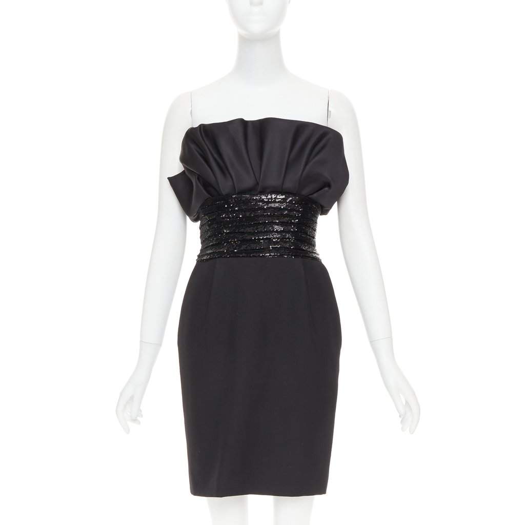 Alexandre Vauthier Black Dress Black Very good condition - Front View