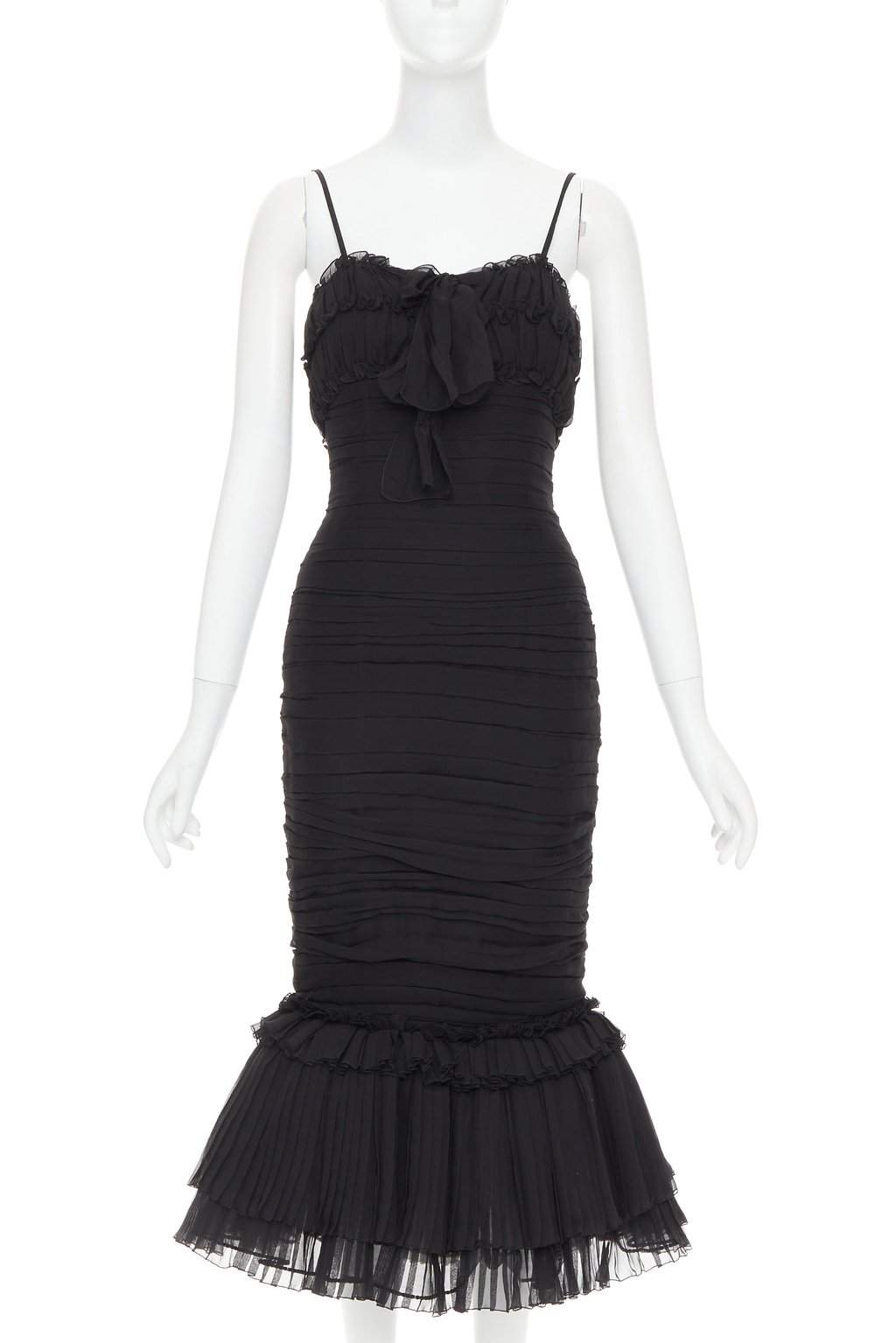 Alexandre Vauthier Black Silk Dress Black Silk Very good condition - Front View