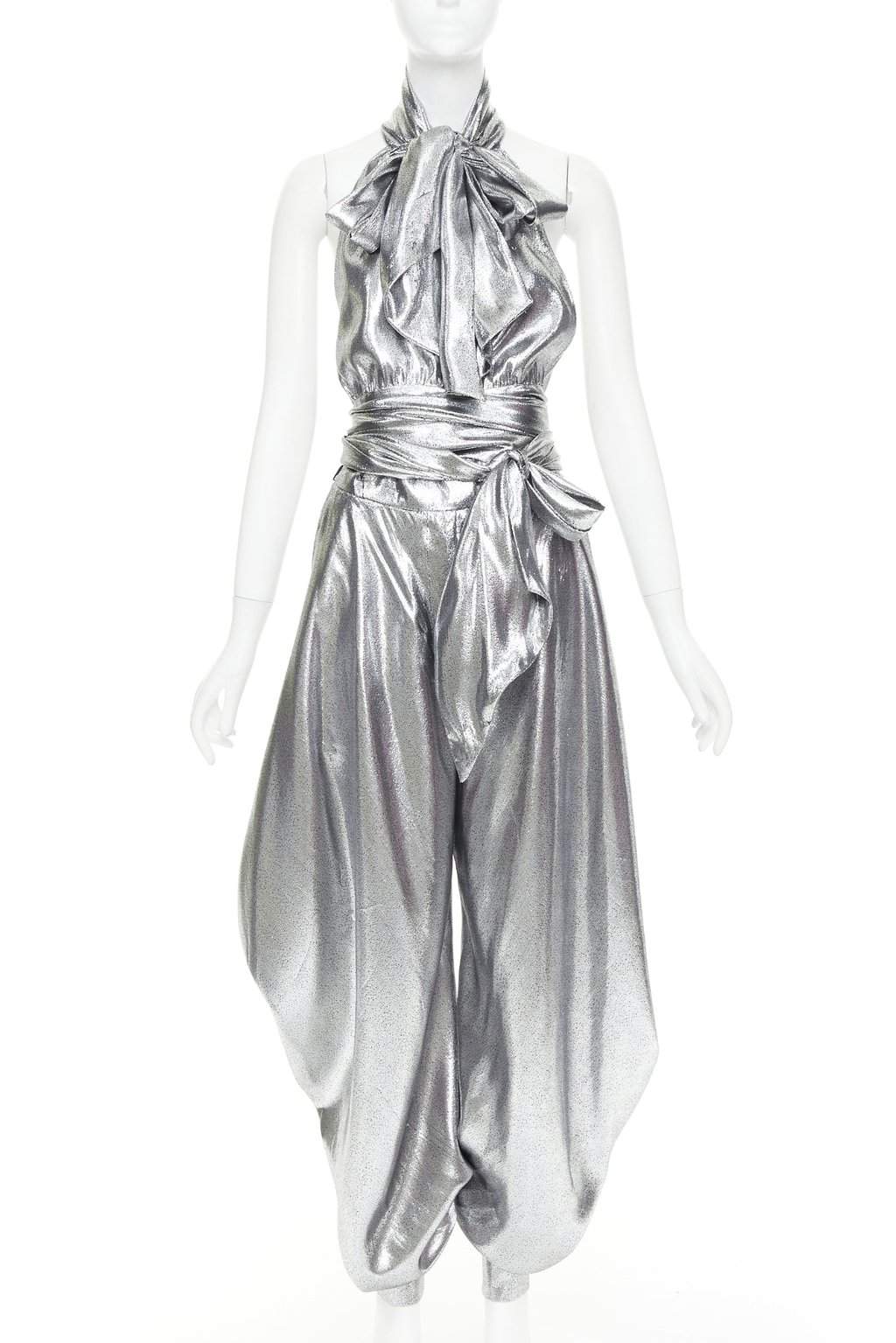 Alexandre Vauthier Silver Jumpsuit Silver Good condition - Front View