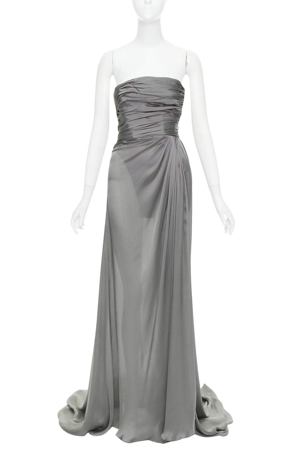 Alexandre Vauthier Grey Silk Top Grey Silk Good condition - Front View