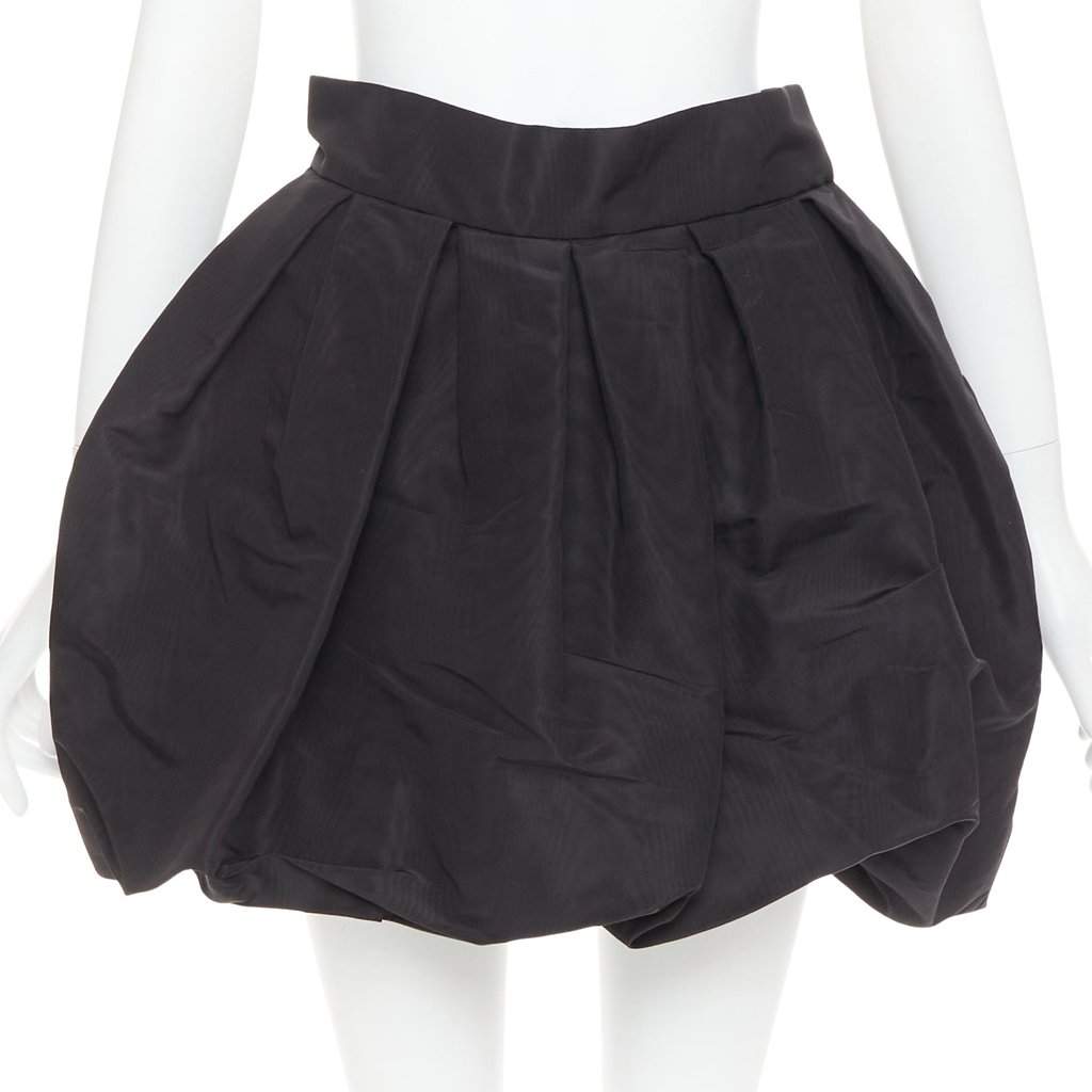 Alexandre Vauthier Black Silk Skirt Black Silk Very good condition - Front View