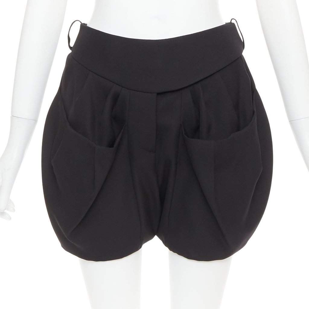 Alexandre Vauthier Black Shorts Black Very good condition - Front View