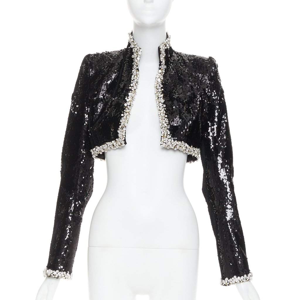 Alexandre Vauthier Black Polyester Jacket Black Polyester Very good condition - Front View