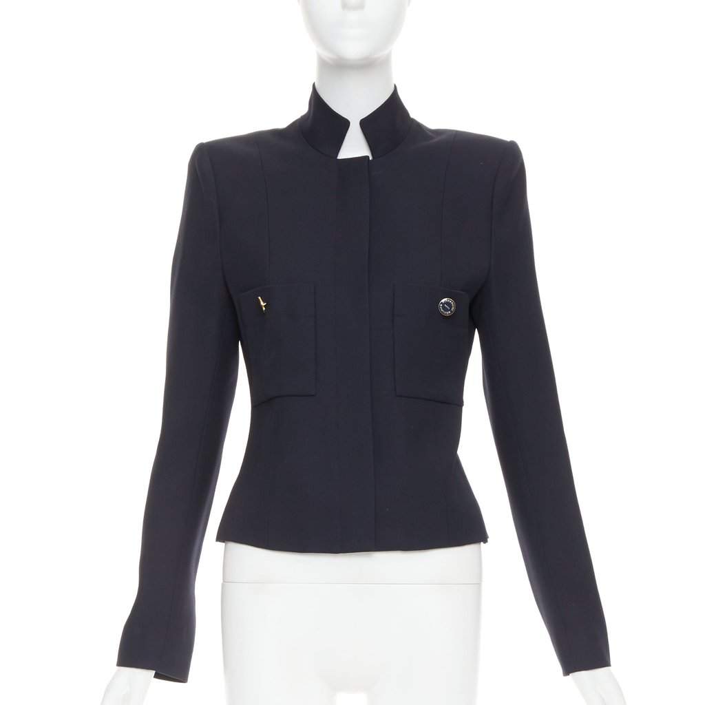 Alexandre Vauthier Navy Wool Jacket Navy Wool Very good condition - Front View