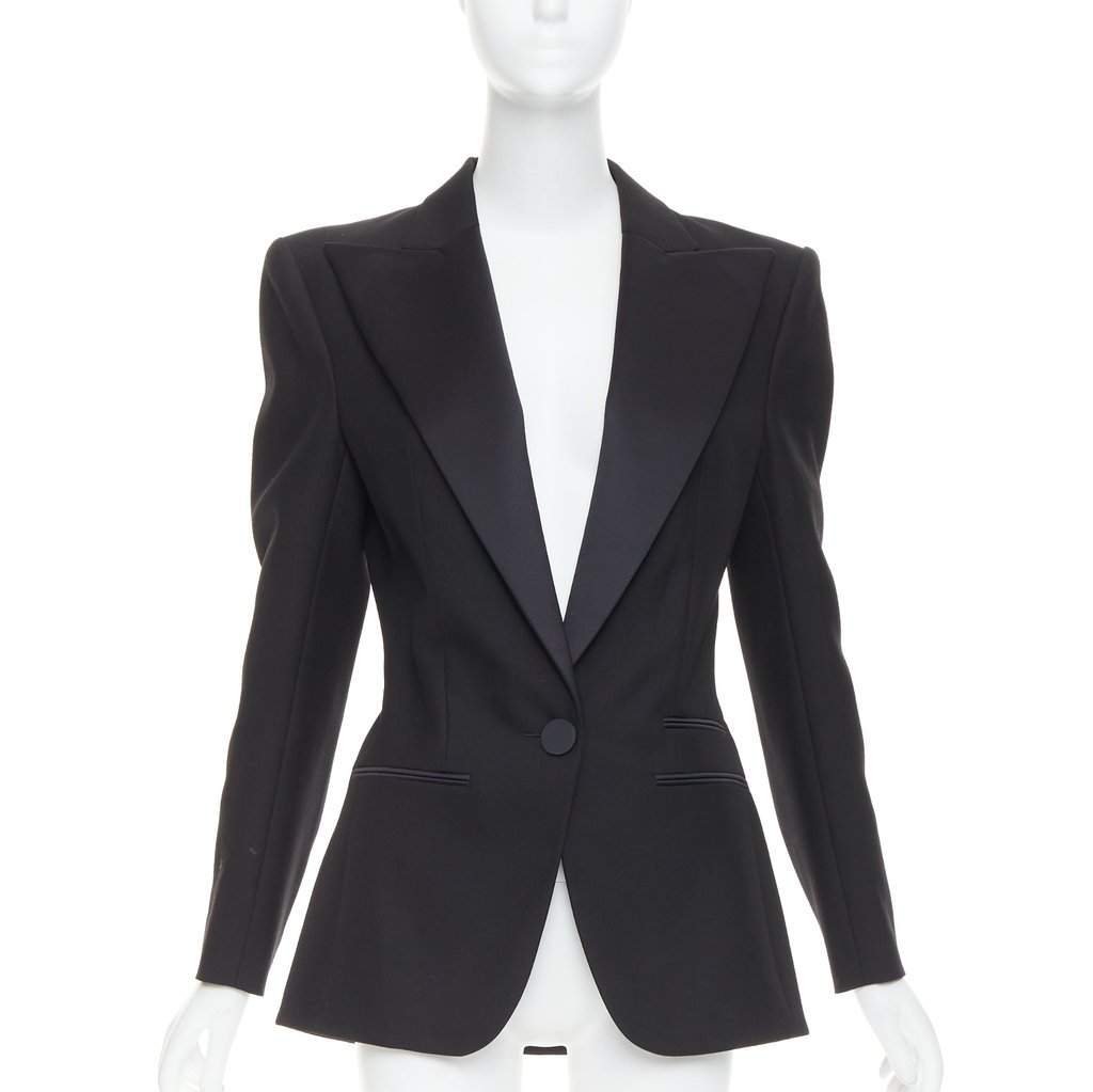 Alexandre Vauthier Black Wool Jacket Black Wool Very good condition - Front View