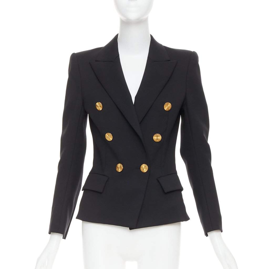 Alexandre Vauthier Black Wool Jacket Black Wool Very good condition - Front View