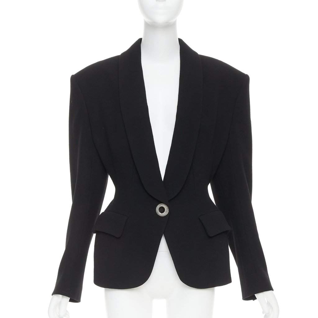 Alexandre Vauthier Black Wool Jacket Black Wool Very good condition - Front View