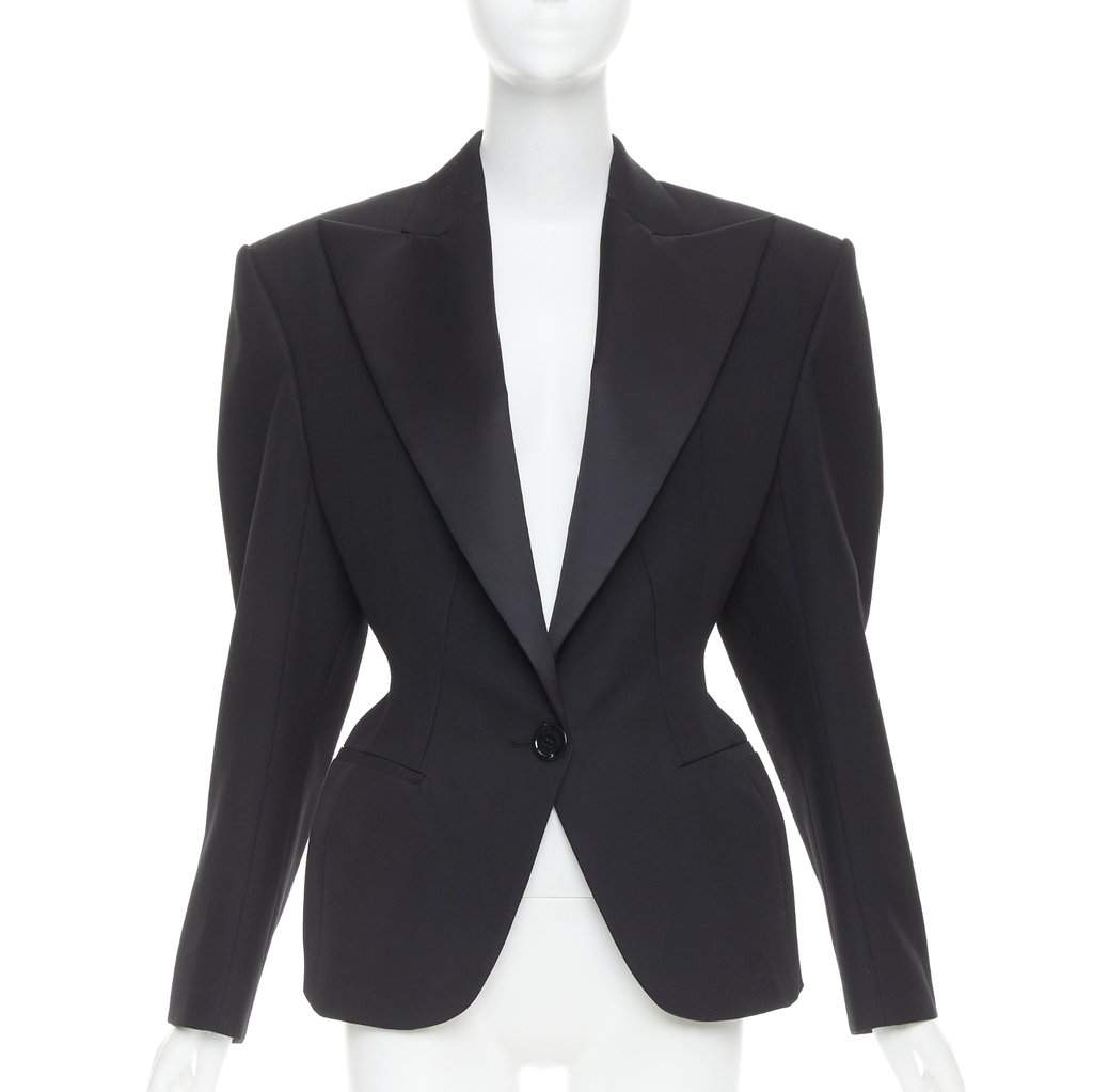 Alexandre Vauthier Black Wool Jacket Black Wool Very good condition - Front View