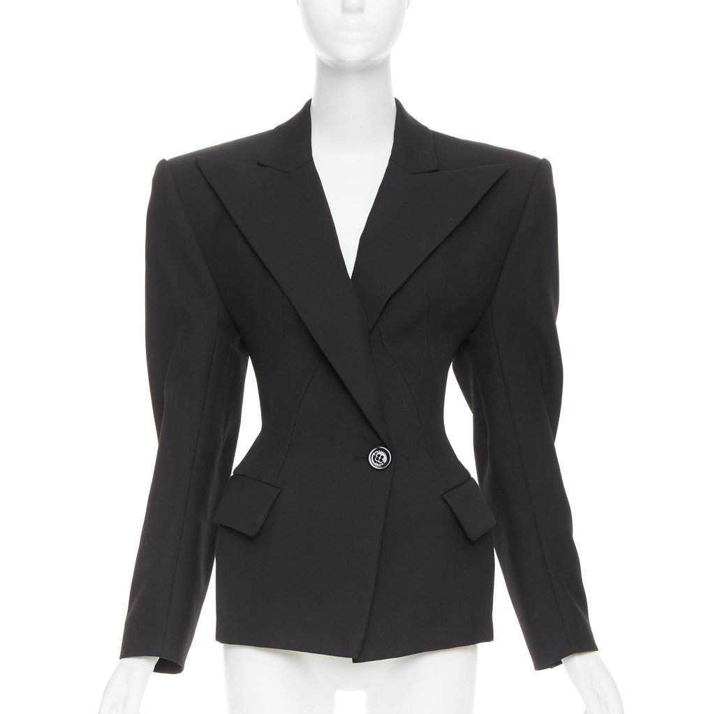 Alexandre Vauthier Black Polyester Jacket Black Polyester Very good condition - Front View