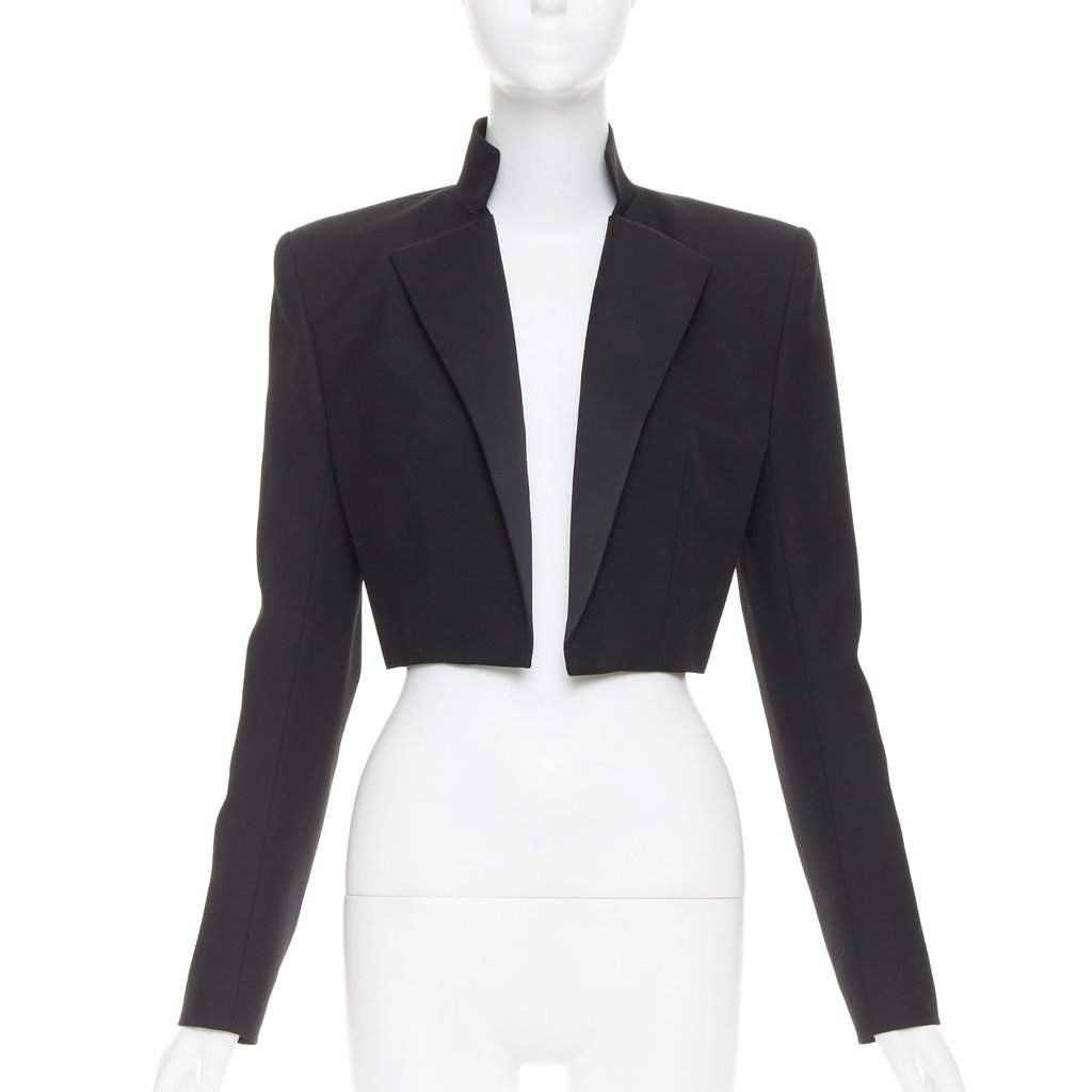 Alexandre Vauthier Black Wool Jacket Black Wool Very good condition - Front View