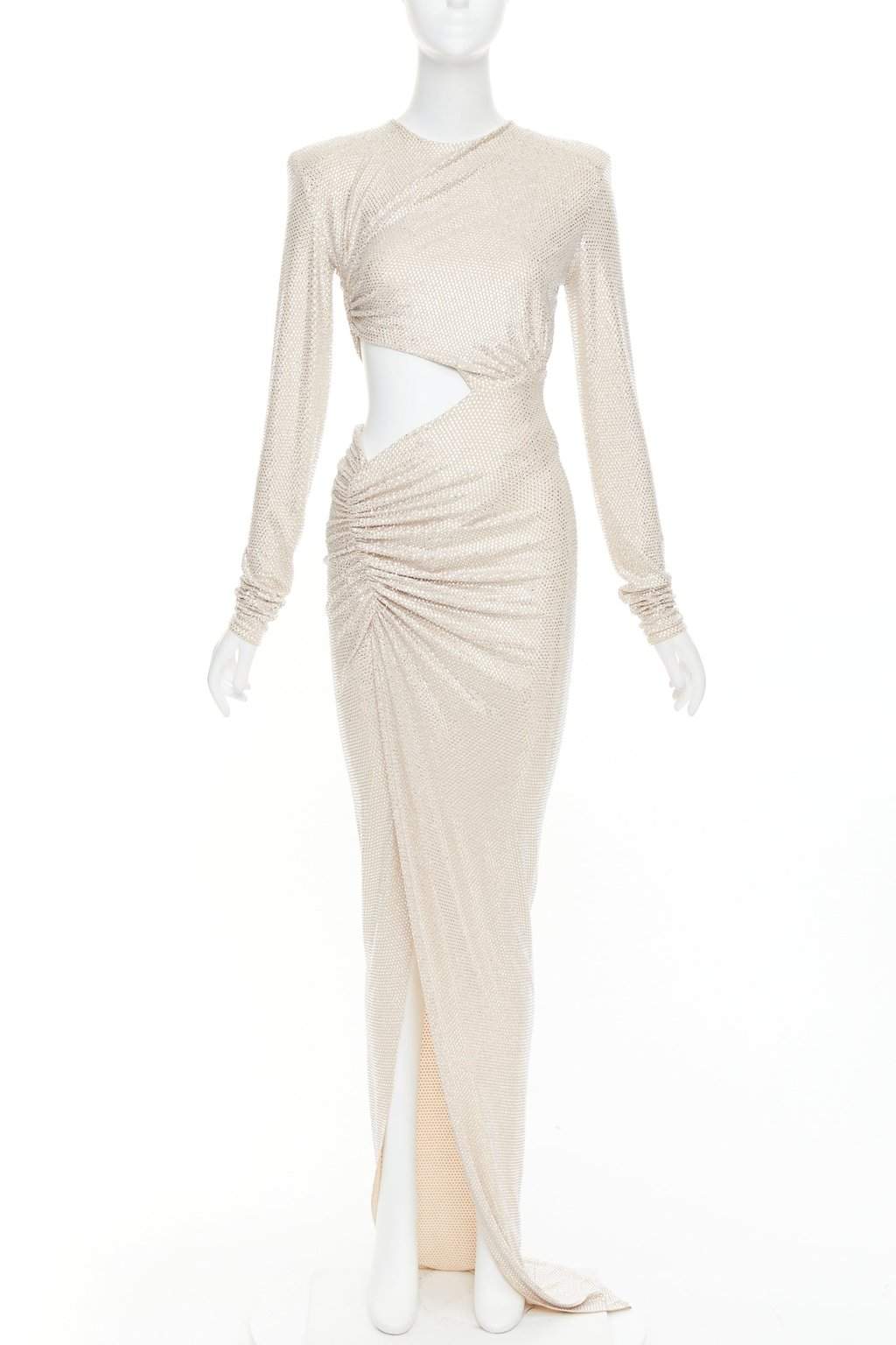 Alexandre Vauthier Beige Viscose Dress Beige Viscose Very good condition - Front View