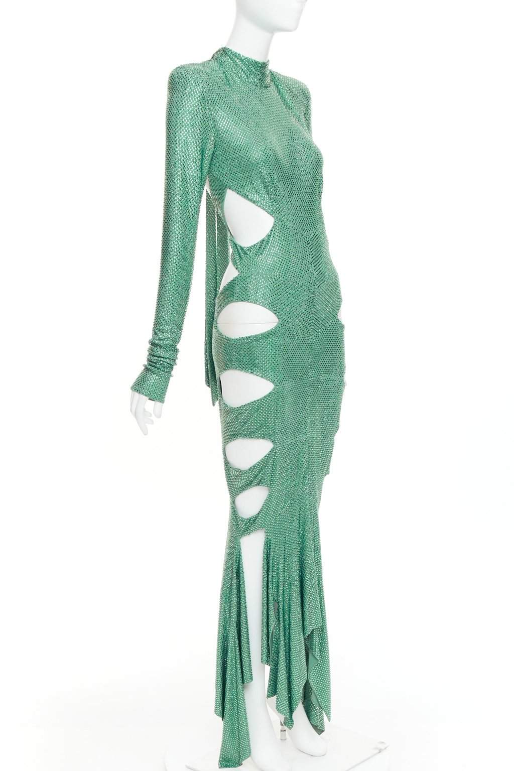 Alexandre Vauthier Green Dress Green Very good condition - Front View