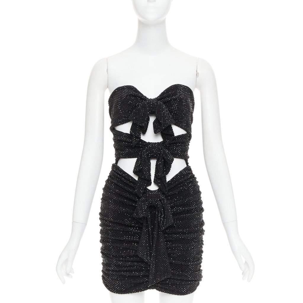 Alexandre Vauthier Black Viscose Dress Black Viscose Very good condition - Front View