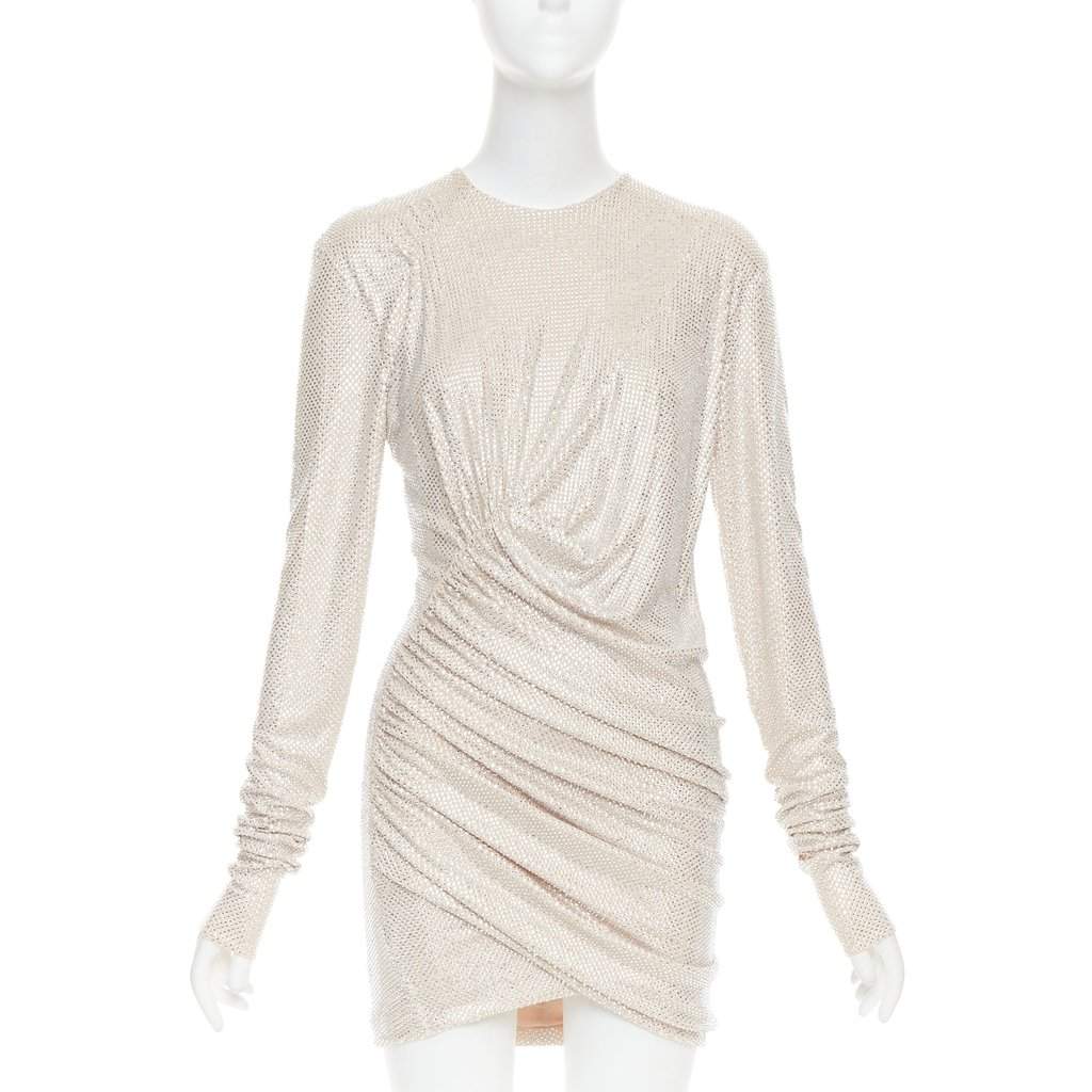 Alexandre Vauthier Beige Viscose Dress Beige Viscose Very good condition - Front View