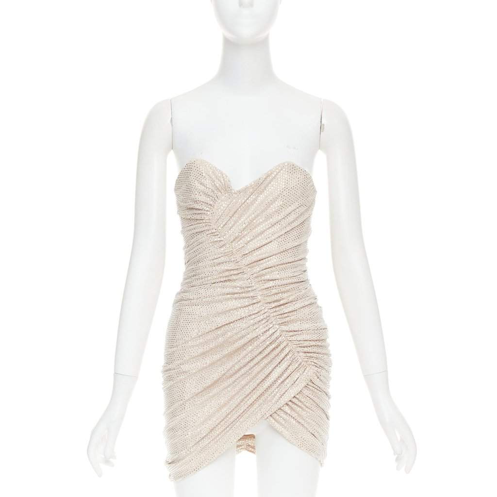 Alexandre Vauthier Beige Viscose Dress Beige Viscose Very good condition - Front View