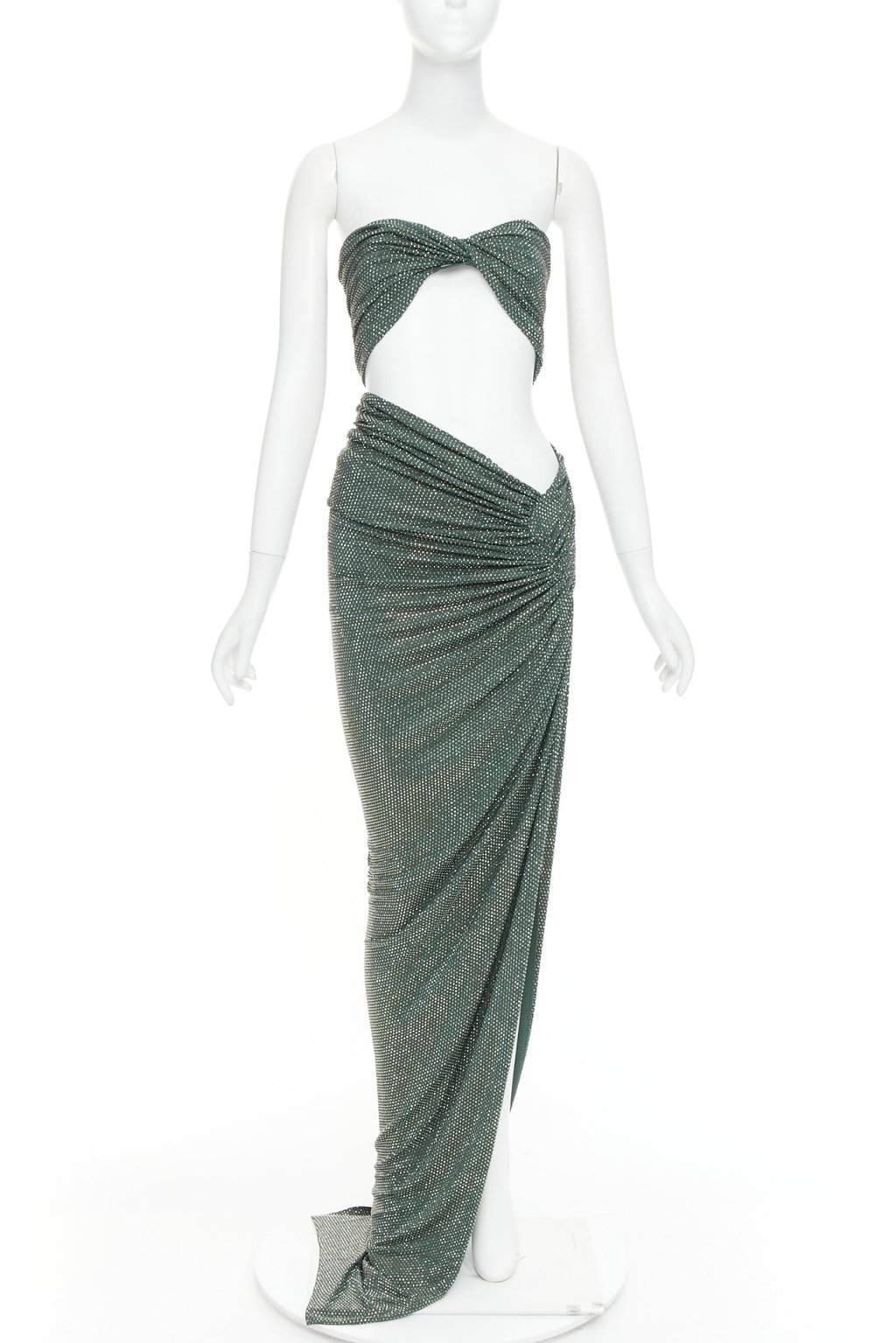Alexandre Vauthier Green Dress Green Very good condition - Front View