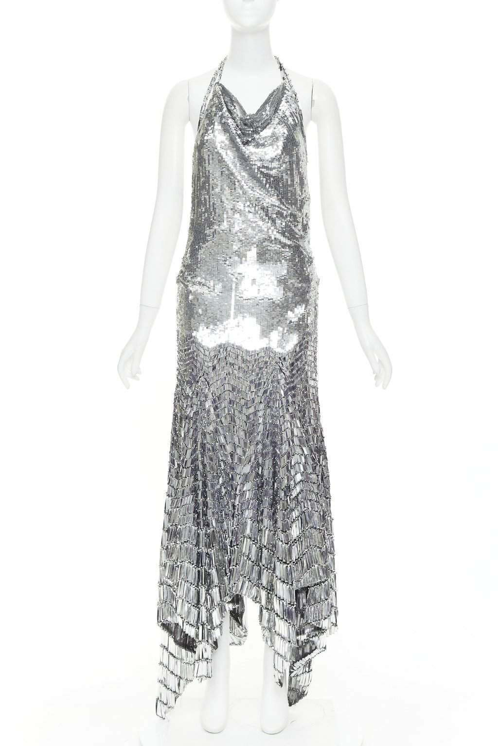 Alexandre Vauthier Silver Dress Silver Fair condition - Front View