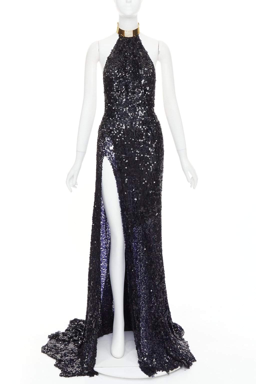 Alexandre Vauthier Navy Dress Navy Fair condition - Front View