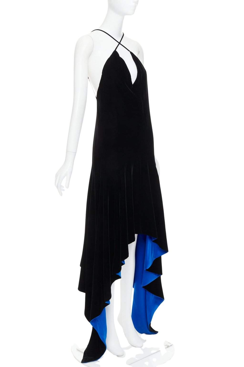 Alexandre Vauthier Black Velvet Dress Black Velvet Very good condition - Front View