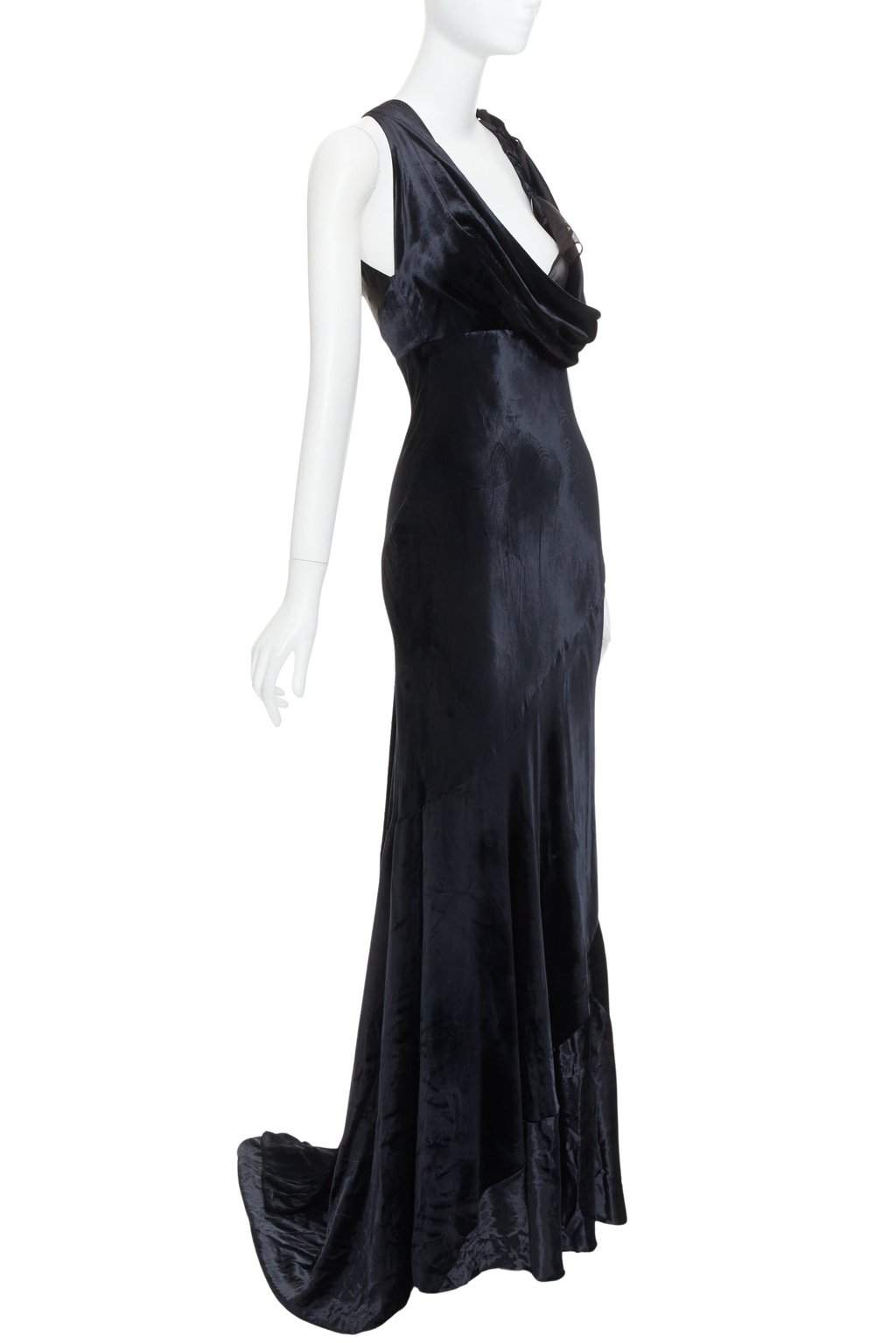 Alexandre Vauthier Black Velvet Dress Black Velvet Fair condition - Front View