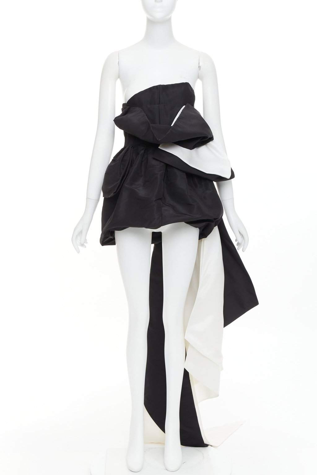 Alexandre Vauthier Black Silk Dress Black Silk Fair condition - Front View