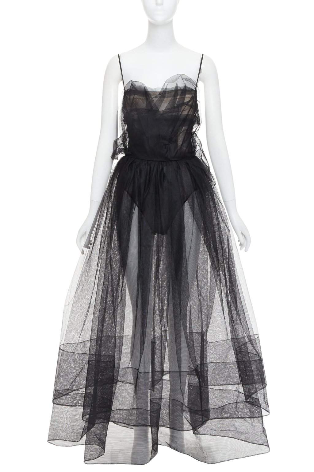Alexandre Vauthier Black Polyester Dress Black Polyester Very good condition - Front View