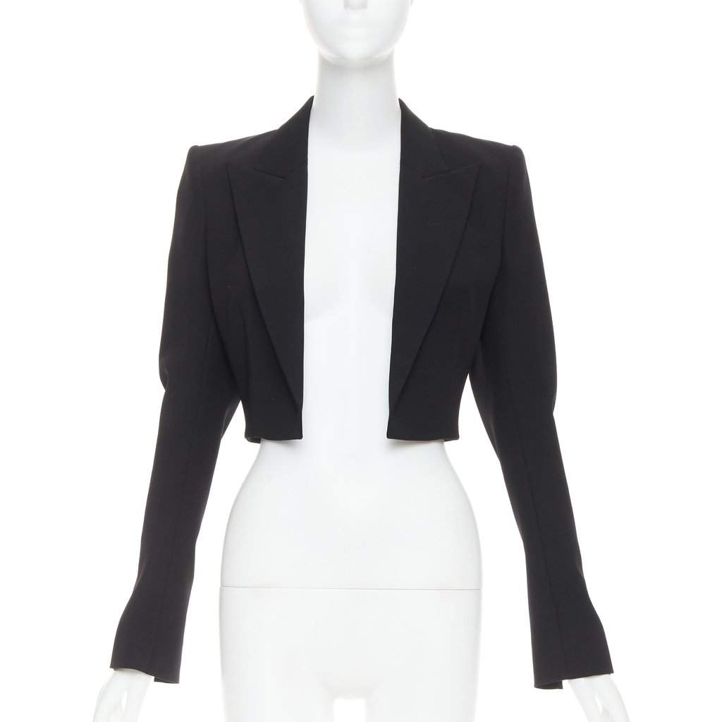 Alexandre Vauthier Black Wool Jacket Black Wool Very good condition - Front View