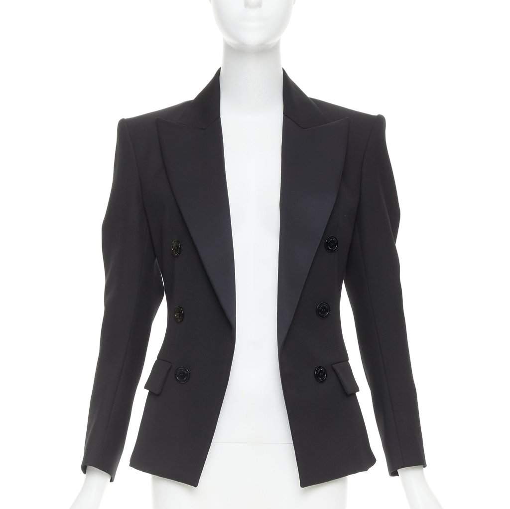Alexandre Vauthier Black Wool Jacket Black Wool Very good condition - Front View